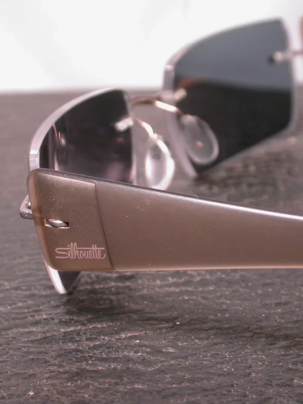 Silhouette Titan Frameless Gold Clear Light Weight Eyeglasses Made in Austria